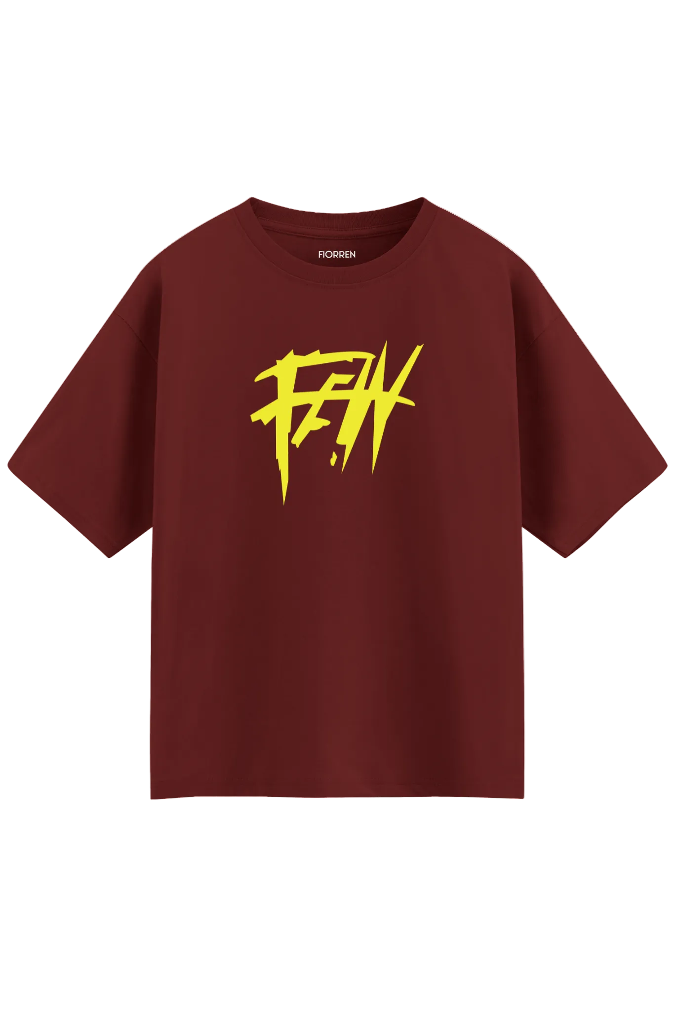 Few Oversized Graphic T-Shirt Maroon | Fiorren