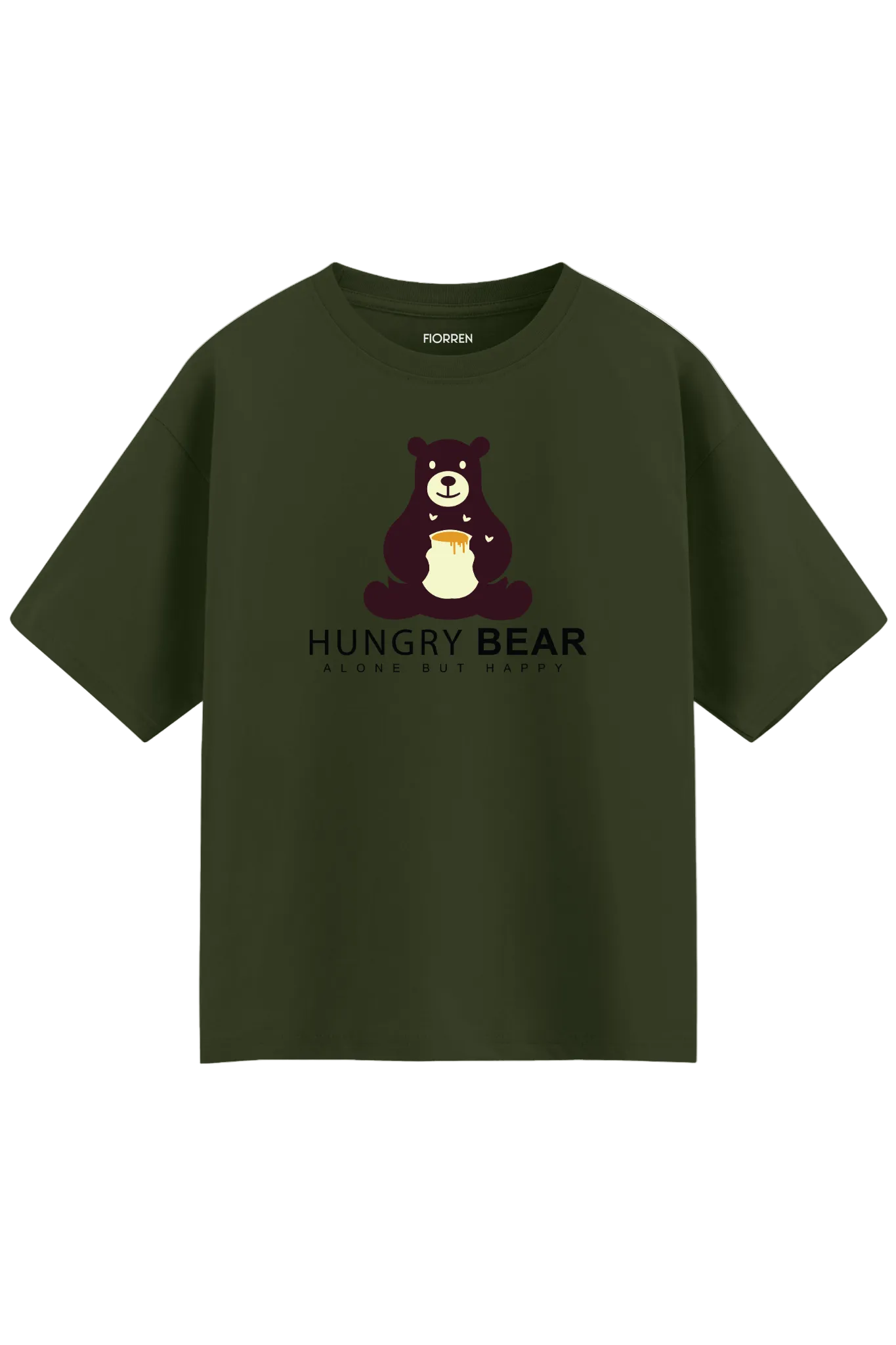 Hungry Bear Tee Olive Branch | Fiorren