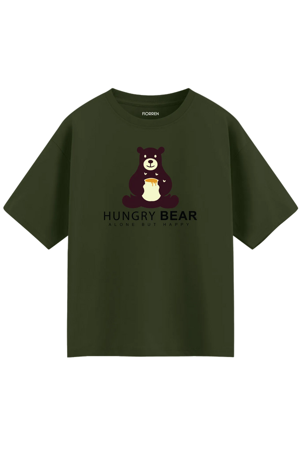 Hungry Bear Oversized Graphic Tee