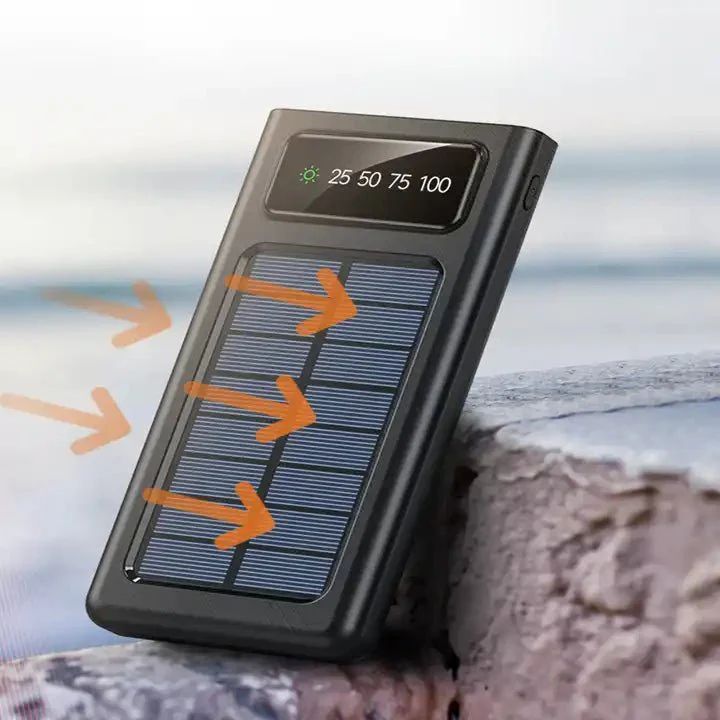 🌞 Solar Power Bank – Portable & Eco-Friendly Charging On the Go
