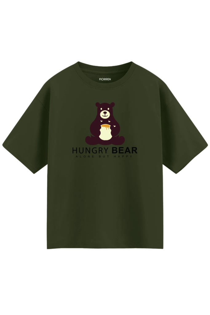 Hungry Bear Tee Olive Branch | Fiorren