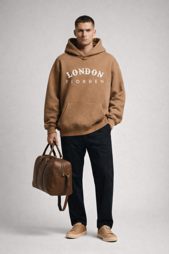 London Hoodie Chanterelle Brown