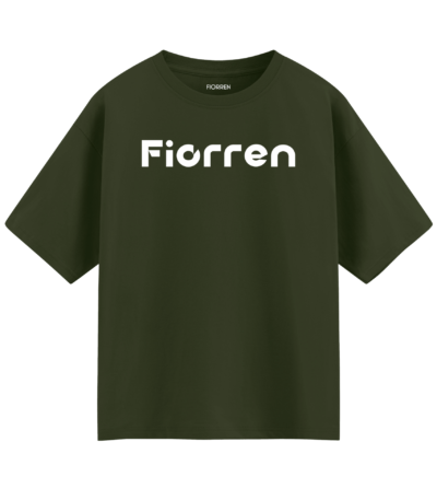 Olive Green Oversized Graphic T-Shirt