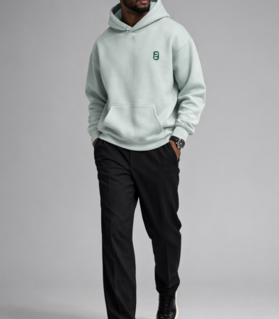Signature Monogram Hoodie Sage Green