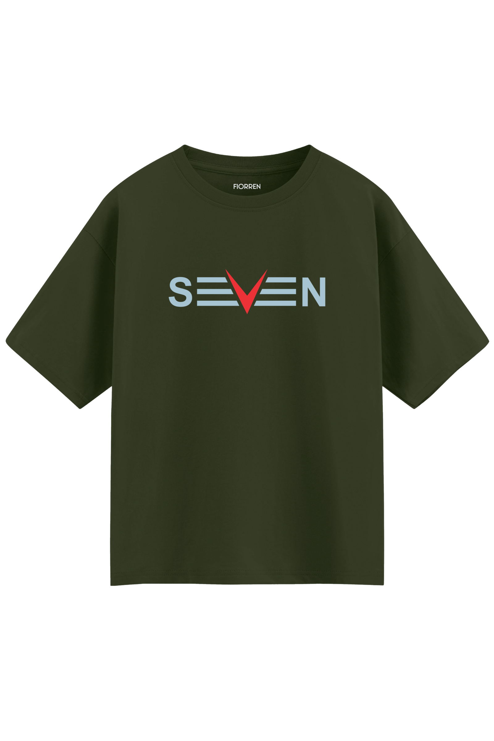 Seven Oversized Graphic T-Shirt - Olive Branch Seven Collection T-Shirt | Fiorren