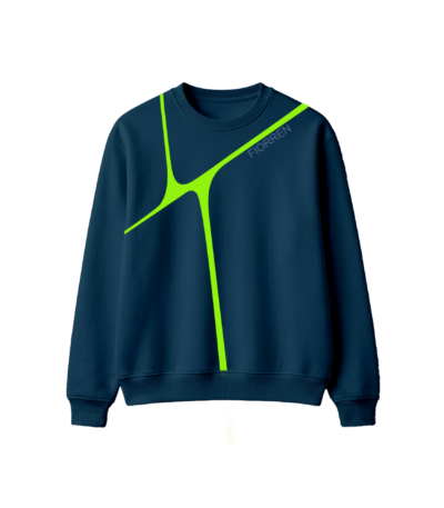 Longline Neon Graphic Oversized Sweatshirt