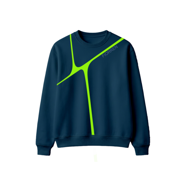 Longline Neon Graphic Oversized Sweatshirt