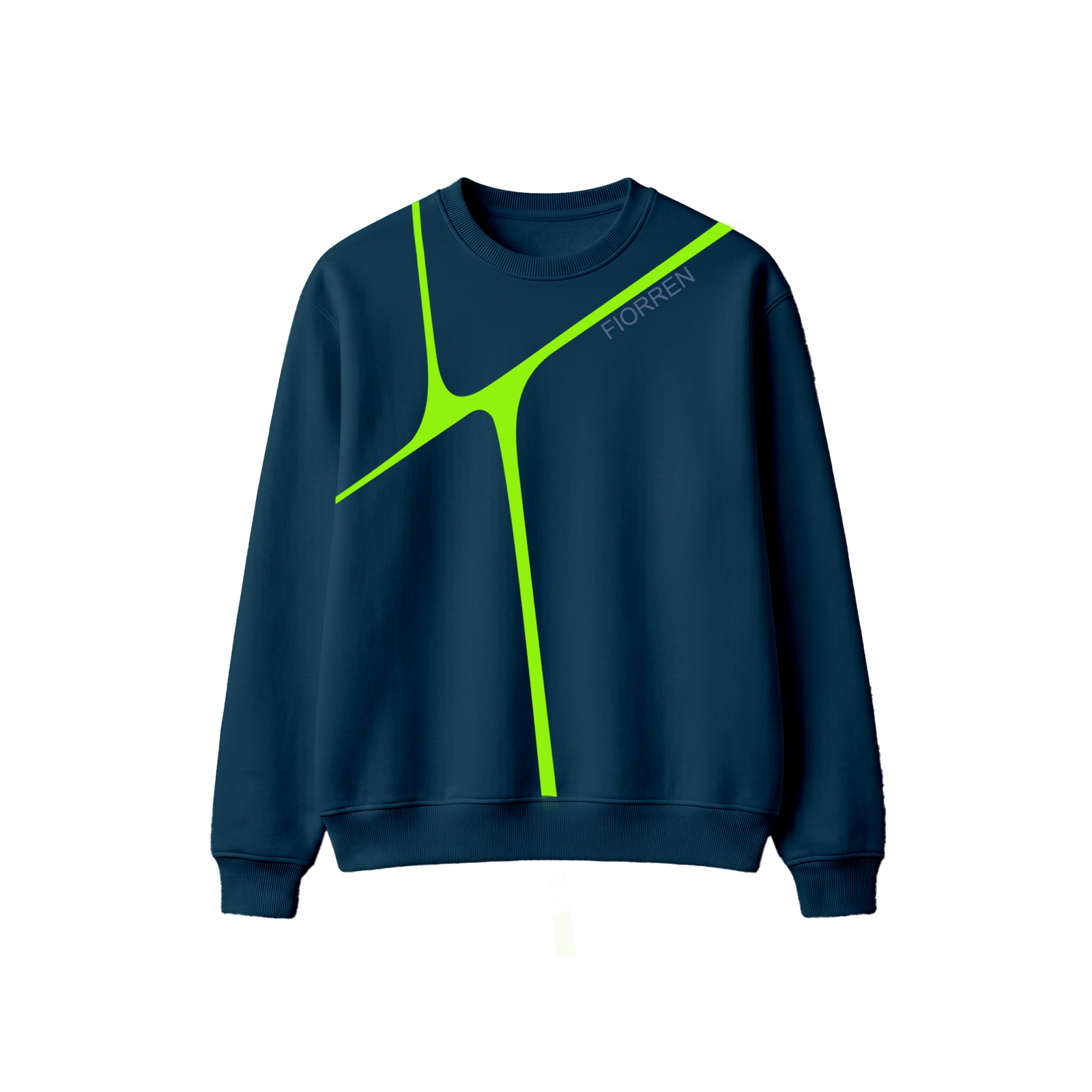 Longline Neon Graphic Oversized Sweatshirt - Galactica Longline Neon Graphic Oversized Sweatshirt