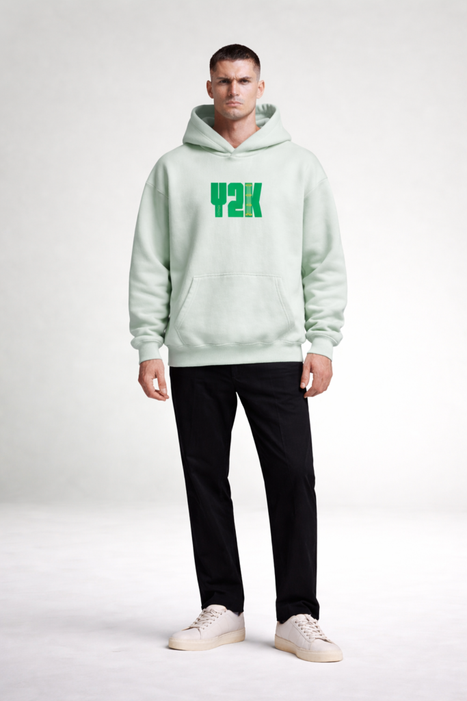 Y2K Hoodie Sage Green
